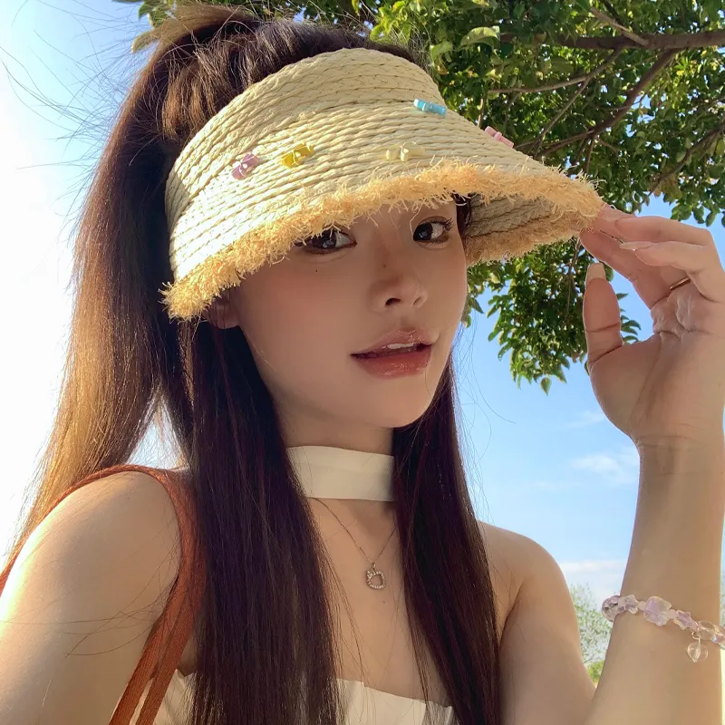 Classmate Yang Paper Reed Sun Protection Hats Women's-1