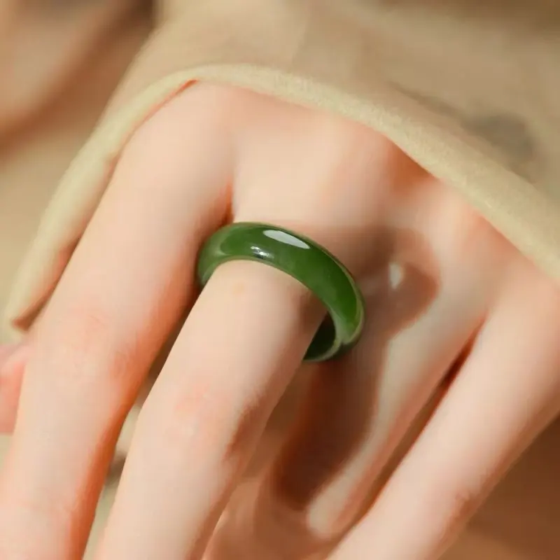 Bailiang Hetian Jade Rings Unisex-3
