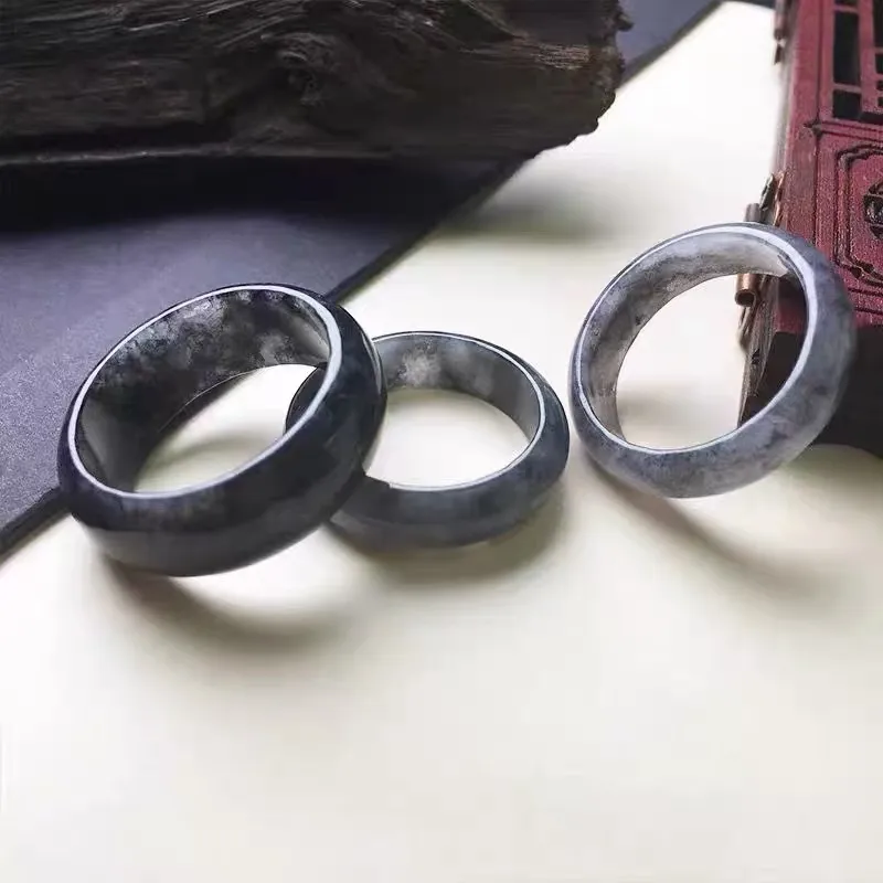 Bailiang Glutinous Jade Rings Unisex-2