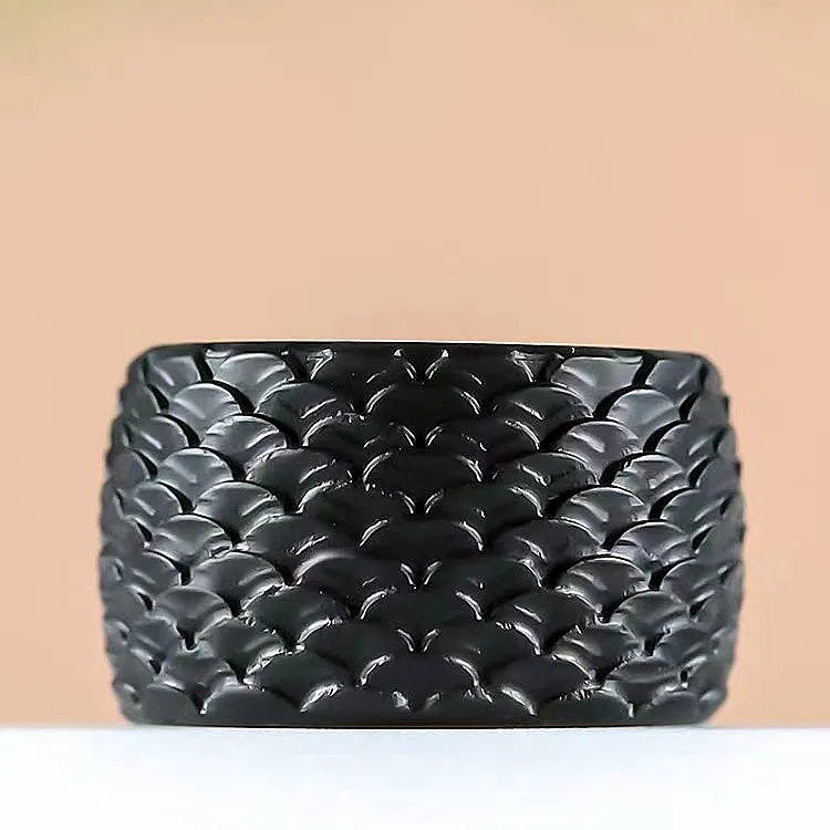Bailiang Hetian Jade Rings Men's Green Jade-4