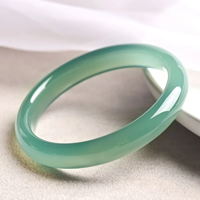 Royal Dragon Mirror Chalcedony Bangles Women's-2
