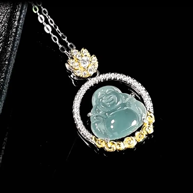 Royal Dragon Mirror Ice Type Necklaces Women's-1