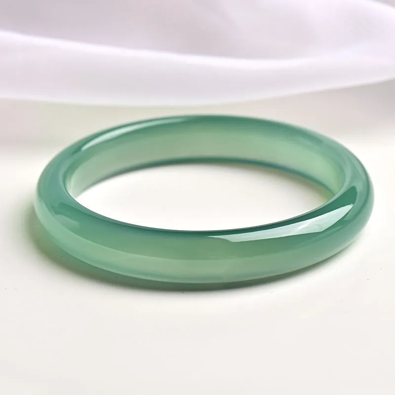 Royal Dragon Mirror Chalcedony Bangles Women's-4