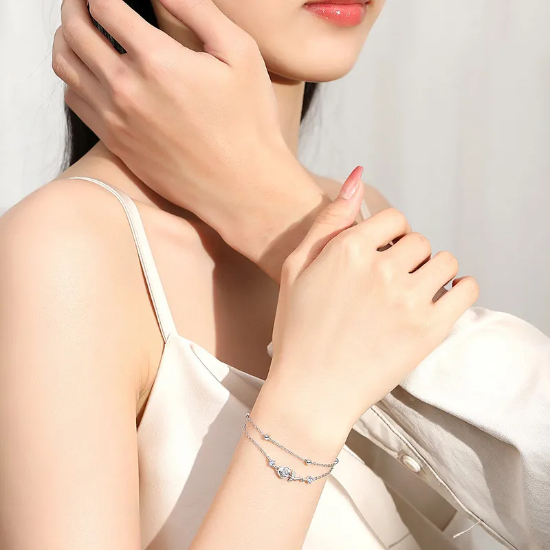 Royal Dragon Mirror S925 Silver Bracelets Women's-5
