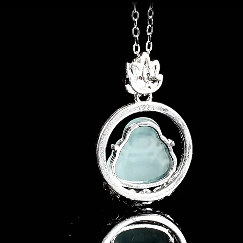 Royal Dragon Mirror Ice Type Necklaces Women's-2