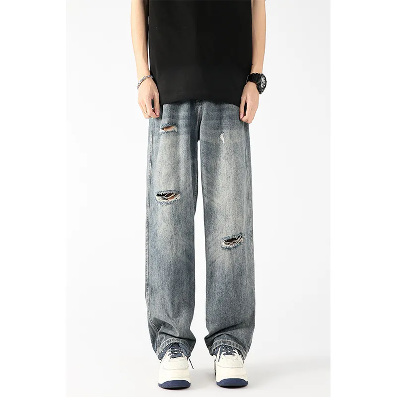 PAINT STAIN Jeans Unisex Light Blue-2