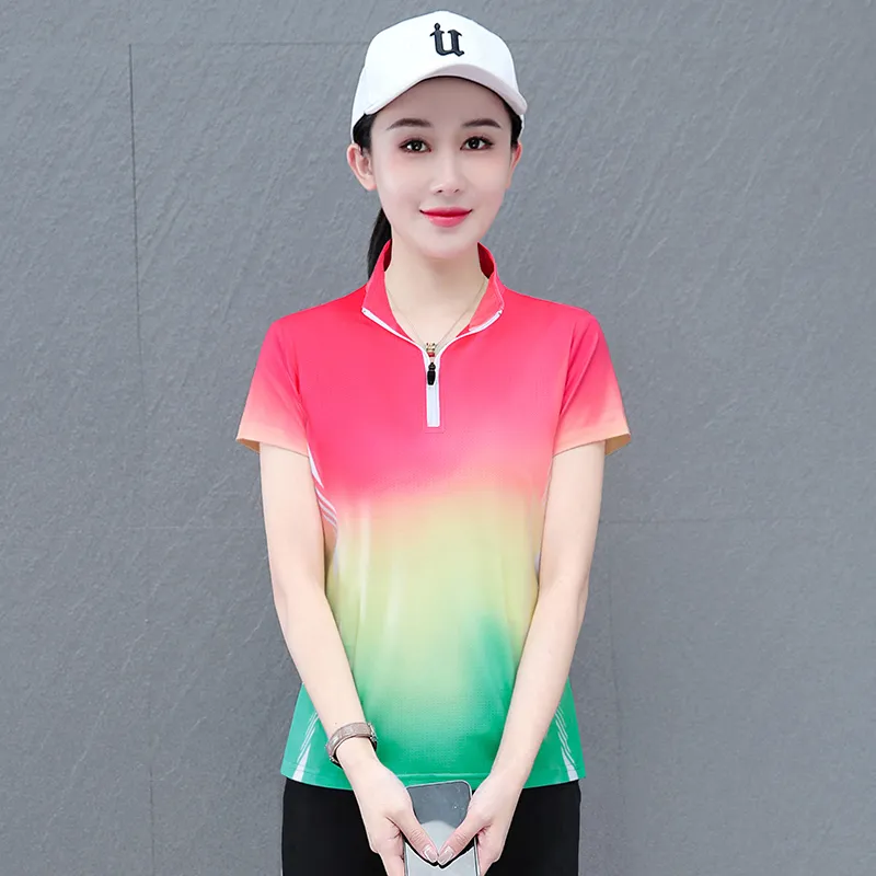 CENPIN Polo Shirts Women's-13
