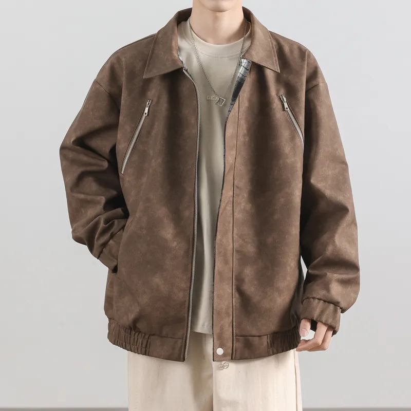 CENPIN Leather Jackets Men-19