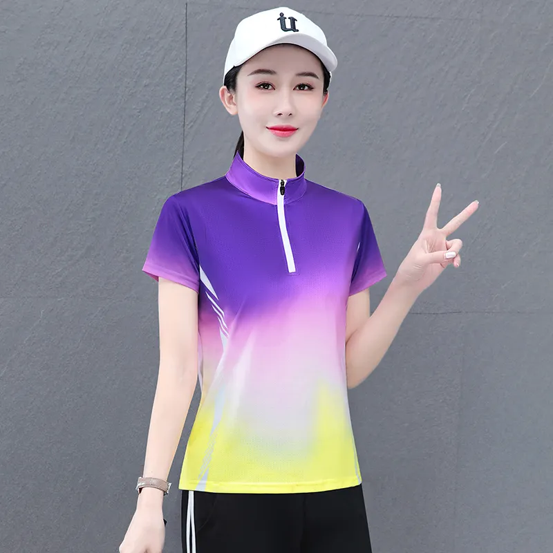 CENPIN Polo Shirts Women's-9
