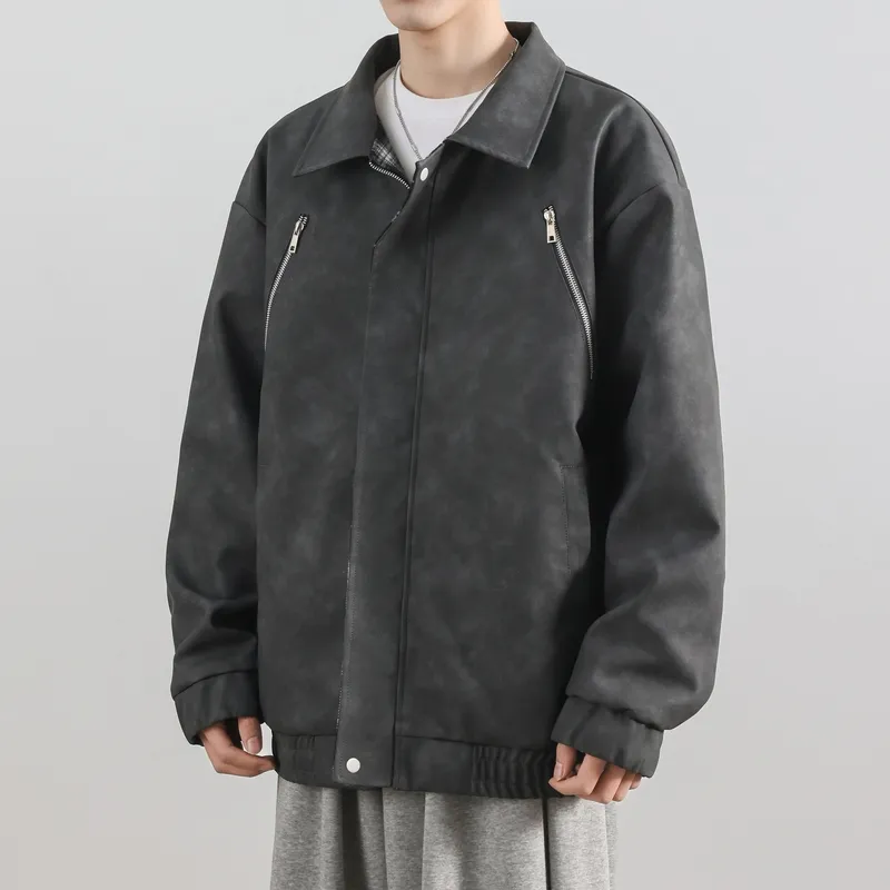 CENPIN Leather Jackets Men-4