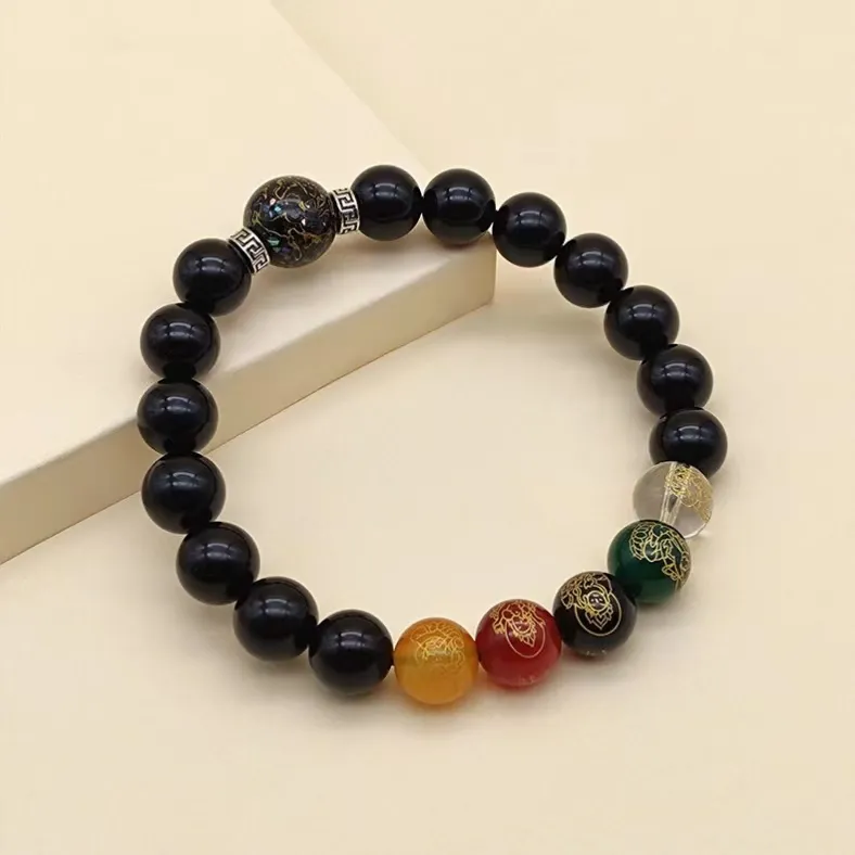 Zhi Yue Obsidian Bracelets Men's-3