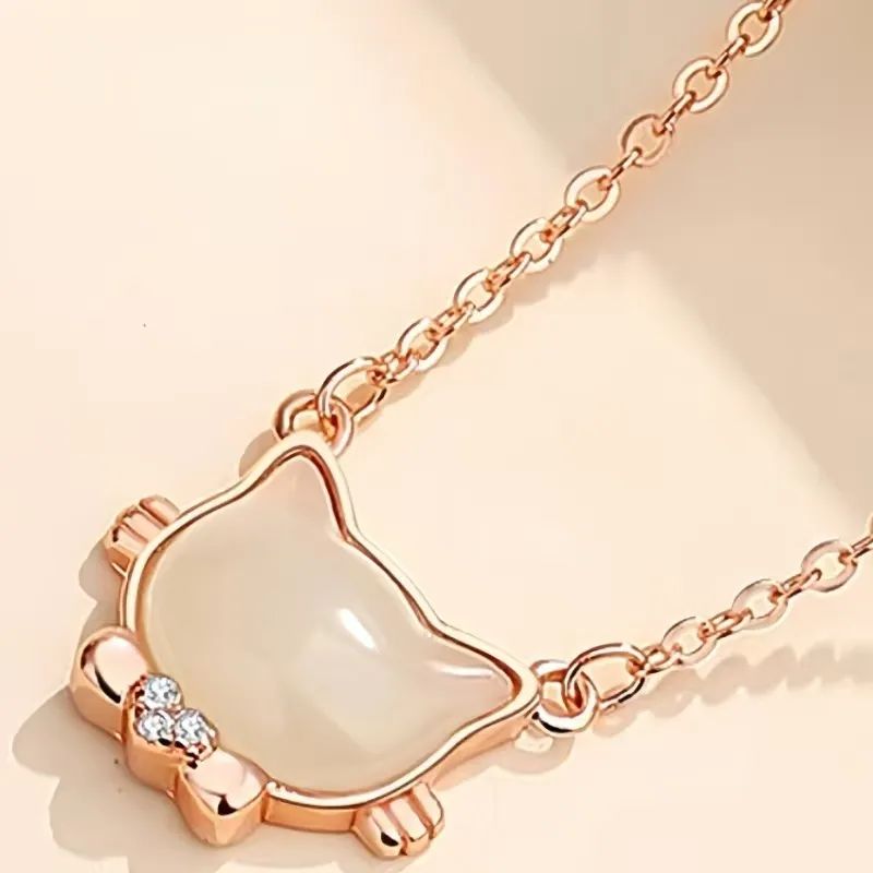 Zhi Yue Necklaces White Jade Women's-4