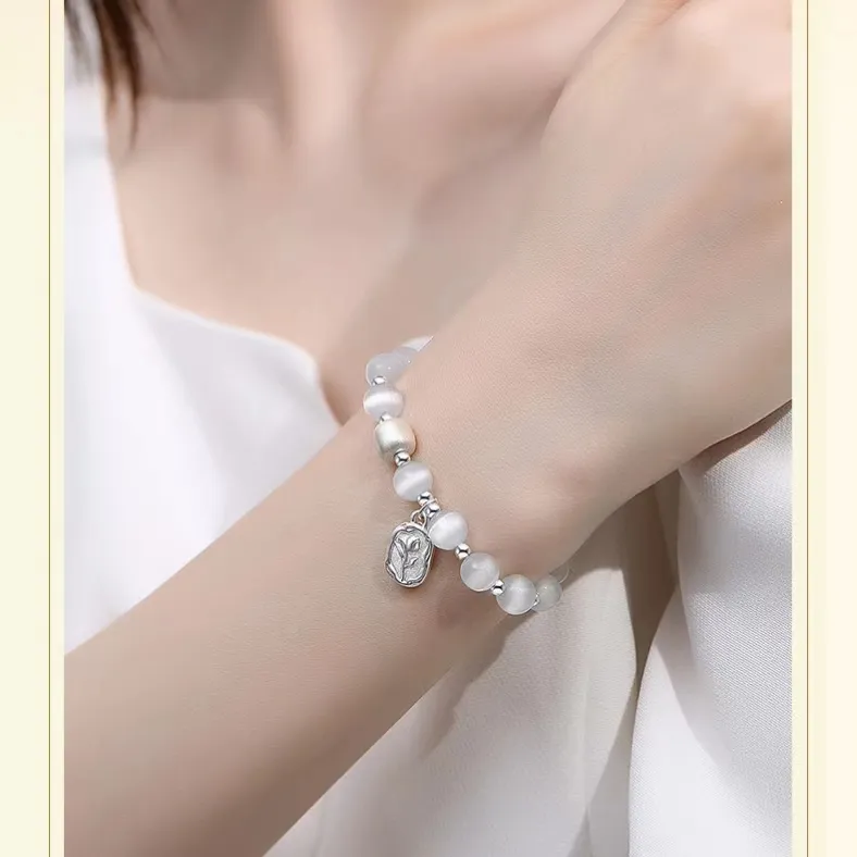 Zhi Yue Cat's Eye Stone Bracelets Women's-3