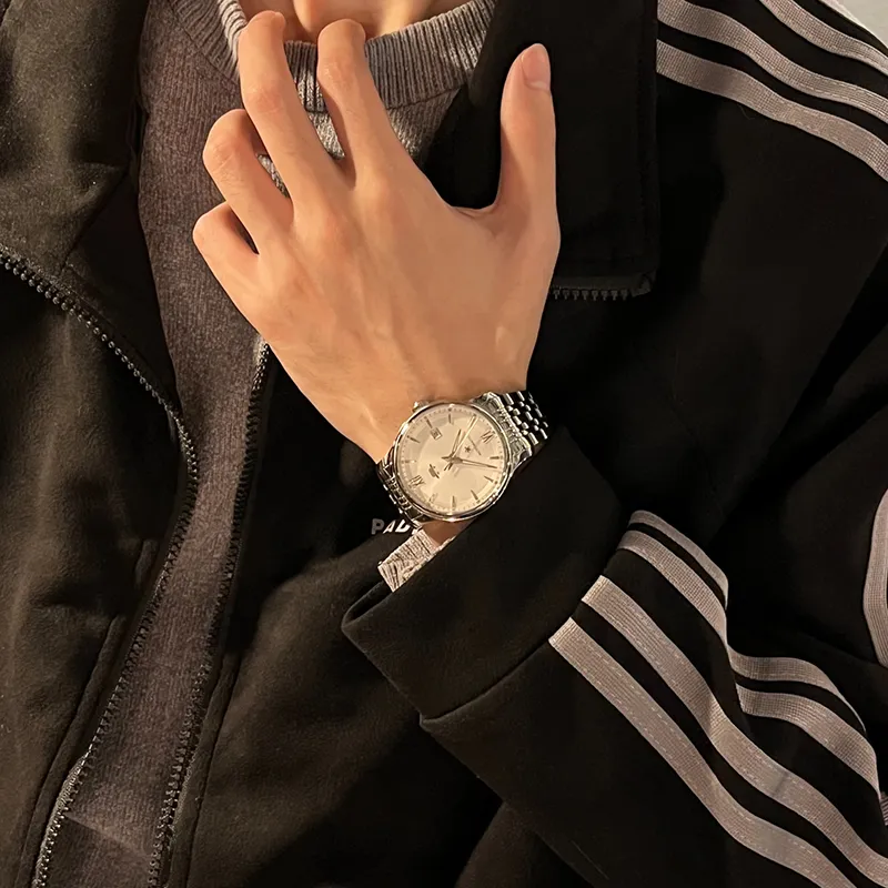 Beijing Classic Collection Automatic Mechanical Movement Stainless Steel Watchband Watch Men's Watches Silver Dial-6