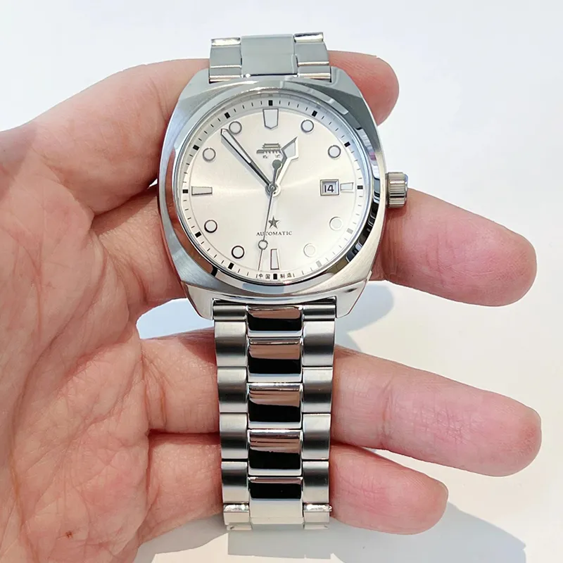 Beijing Voyage Collection Automatic Mechanical Movement Stainless Steel Watchband Watch Men's Watches Silver Dial-5
