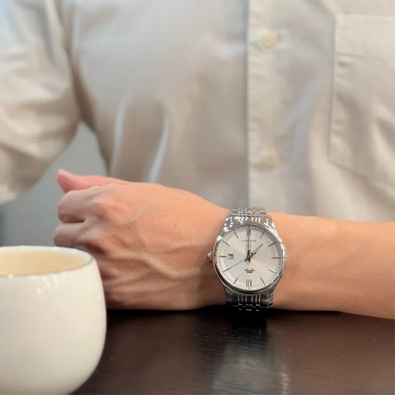Beijing Classic Collection Automatic Mechanical Movement Stainless Steel Watchband Watch Men's Watches Silver Dial-4