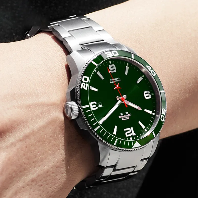 Beijing Voyage Collection Automatic Mechanical Movement Stainless Steel Watchband Watch Men's Watches Black Dial-24