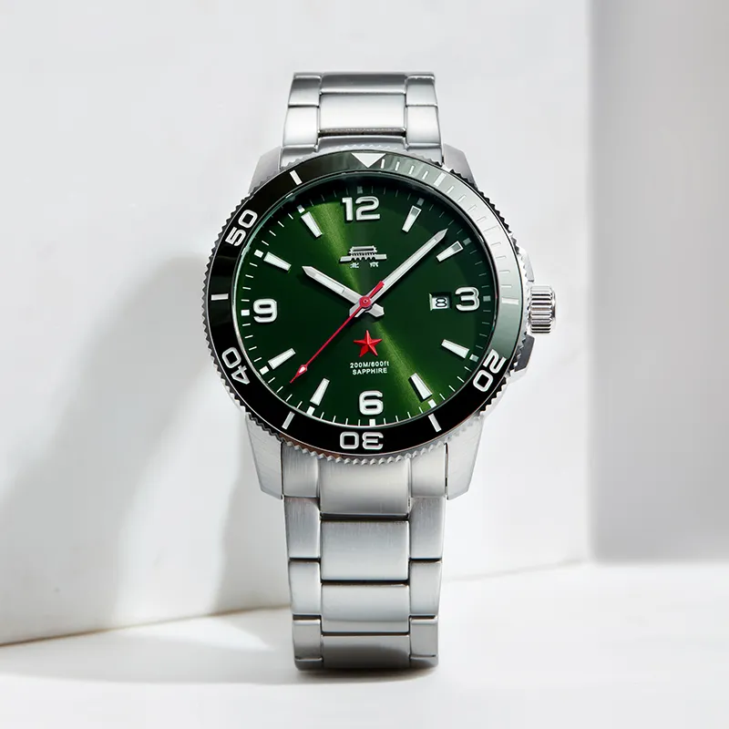 Beijing Voyage Collection Automatic Mechanical Movement Stainless Steel Watchband Watch Men's Watches Black Dial-25