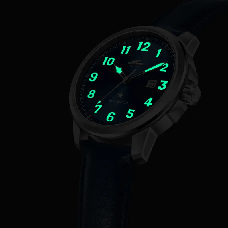Beijing Fork Series Automatic Mechanical Movement Nylon Strap Watch Men's Watches Blue Dial-6
