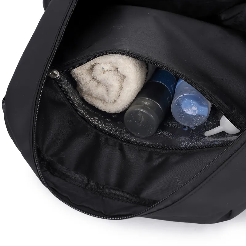 ZUOFEIFAN Fabric Backpack Unisex Black-5