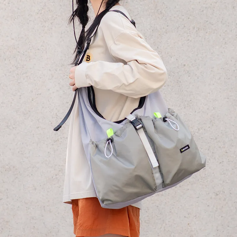 ACROSS Polyester Sports Hobo Crossbody Bag, Shoulder Bag Large Size Unisex Multicolor-8