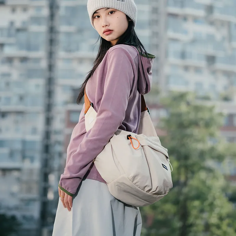 ACROSS Polyester Dumpling Bag, Shoulder Bag, Crossbody Bag Large Size Unisex Multicolor-7