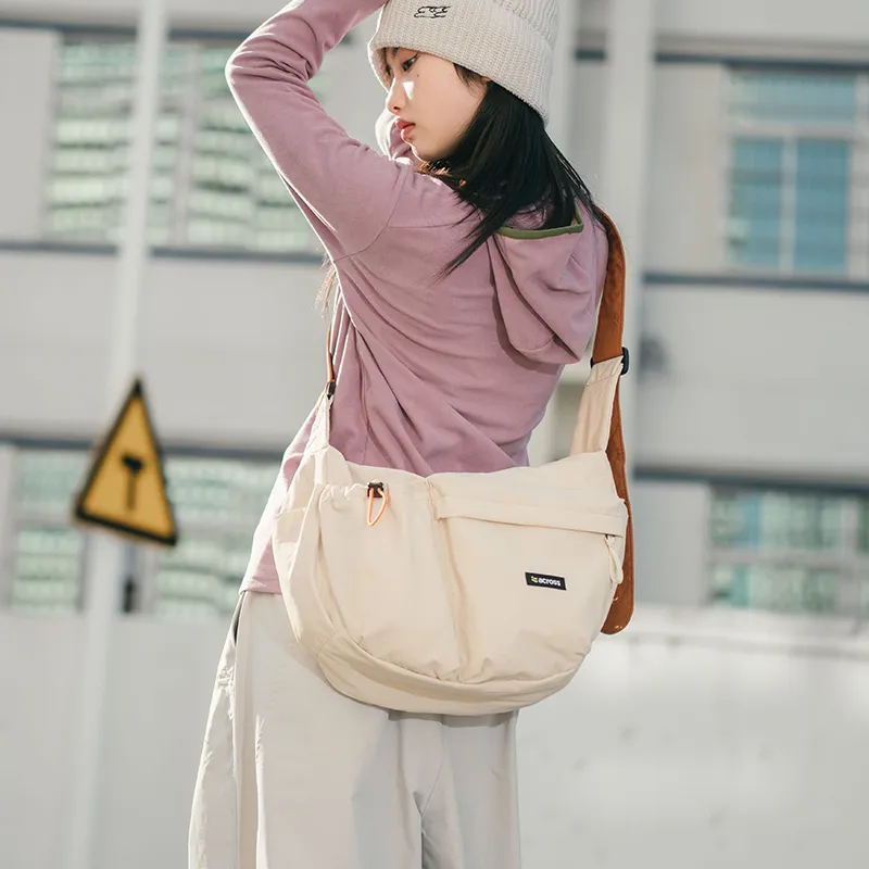 ACROSS Polyester Dumpling Bag, Shoulder Bag, Crossbody Bag Large Size Unisex Multicolor-5