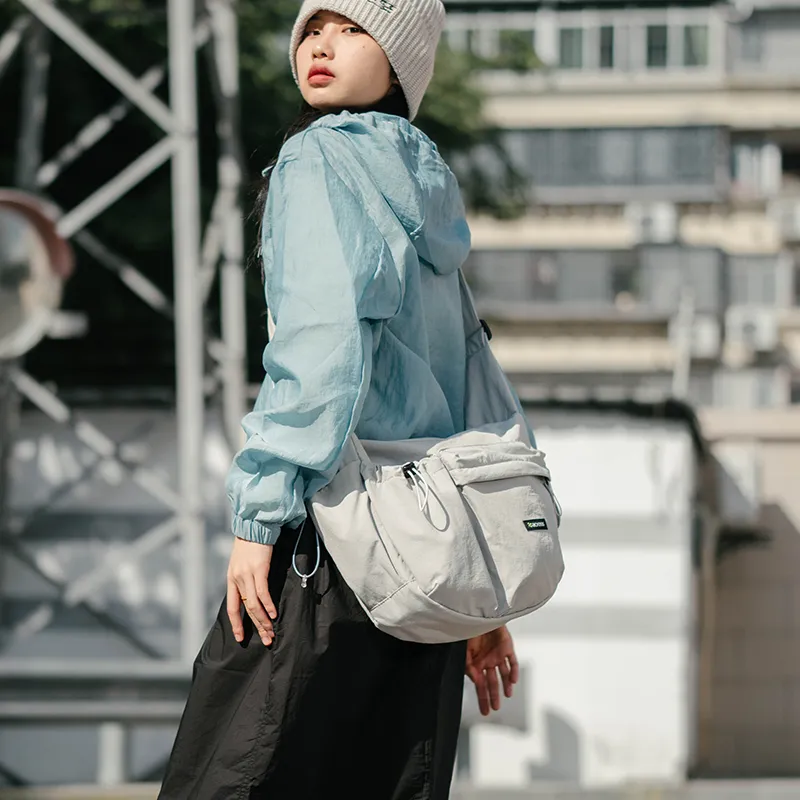 ACROSS Polyester Dumpling Bag, Shoulder Bag, Crossbody Bag Large Size Unisex Multicolor-11