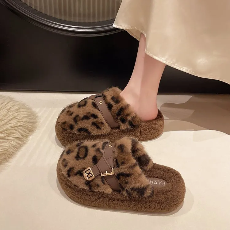 Qiao Anju Home Slippers Coffee Ecru Gray-1