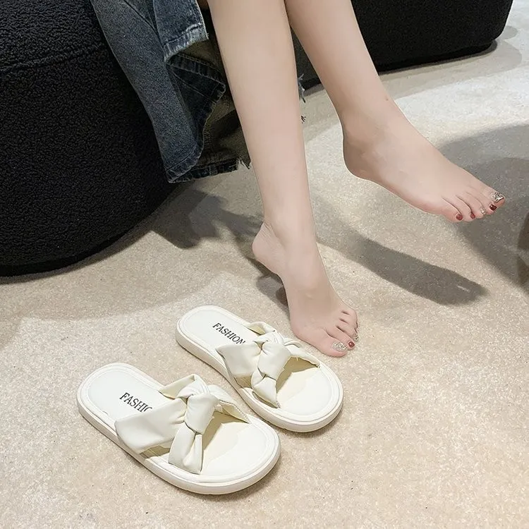 Qiao Anju Slippers Ecru, Light Yellow-1