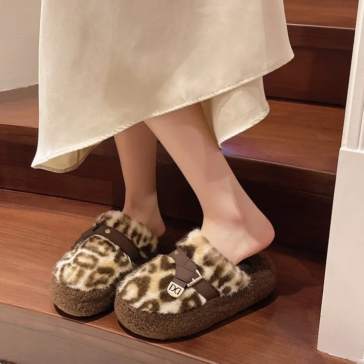 Qiao Anju Home Slippers Coffee Ecru Gray-7