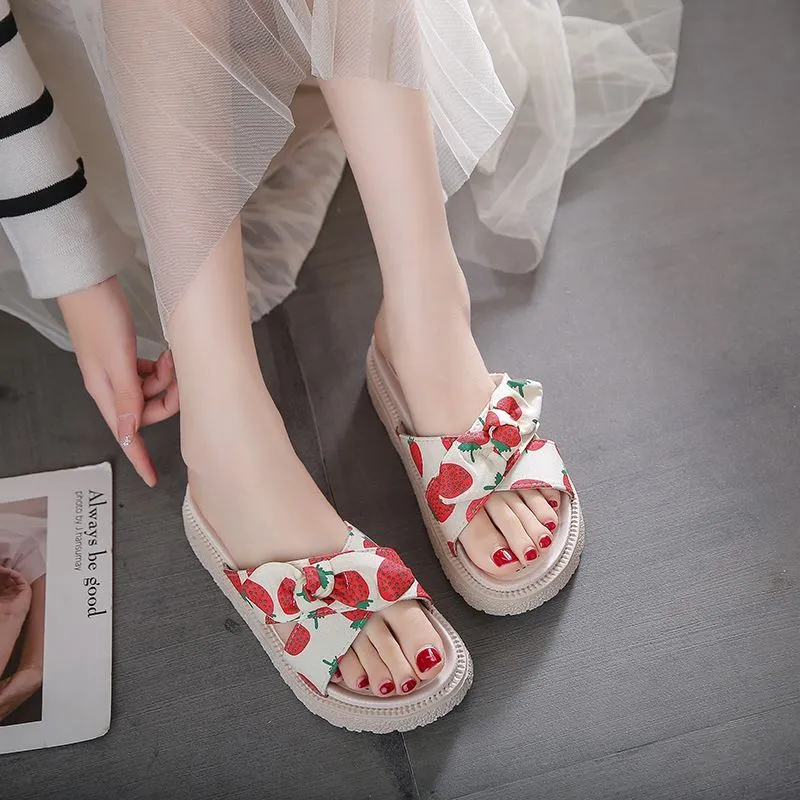 Qiao Anju Slippers Strawberry, Pineapple-3