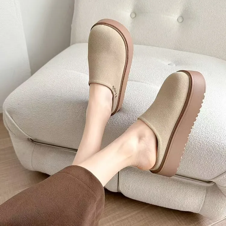 Qiao Anju Home Slippers Brown, Beige-8