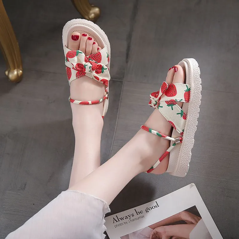 Qiao Anju Slippers Strawberry, Pineapple-4