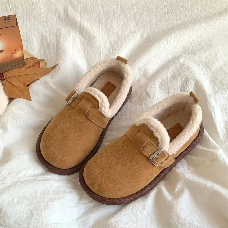 Qiao Anju Home Slippers Brown Gray-4