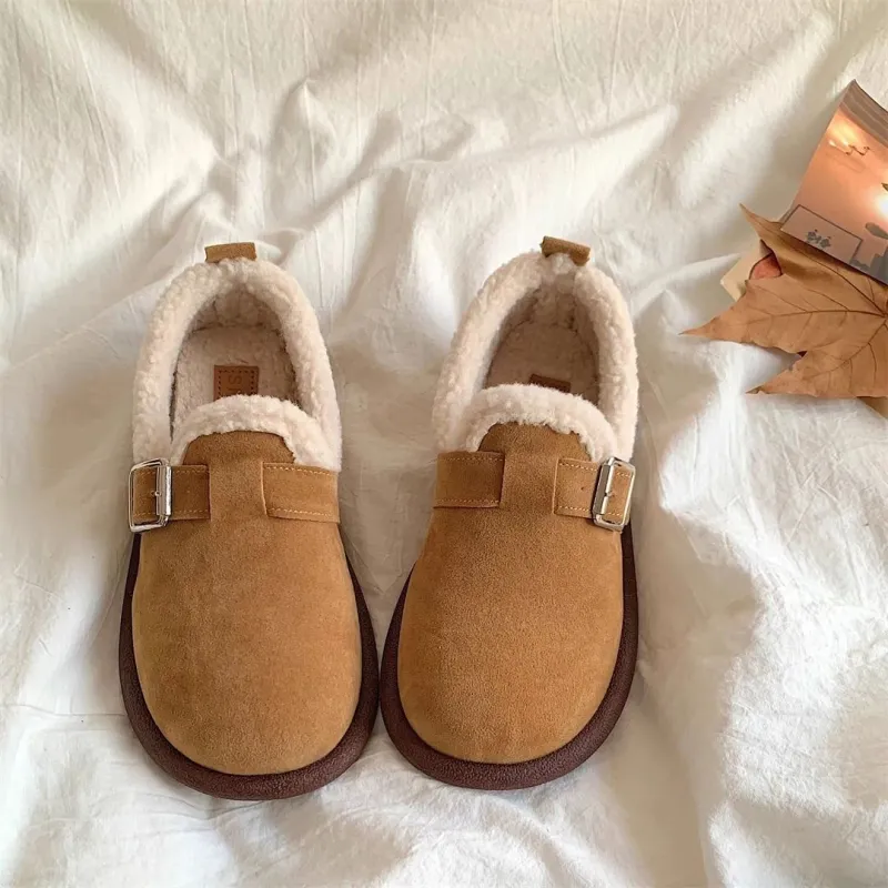 Qiao Anju Home Slippers Brown Gray-1