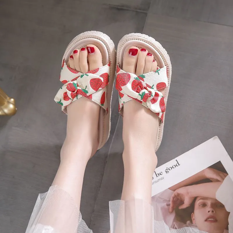 Qiao Anju Slippers Strawberry, Pineapple-4