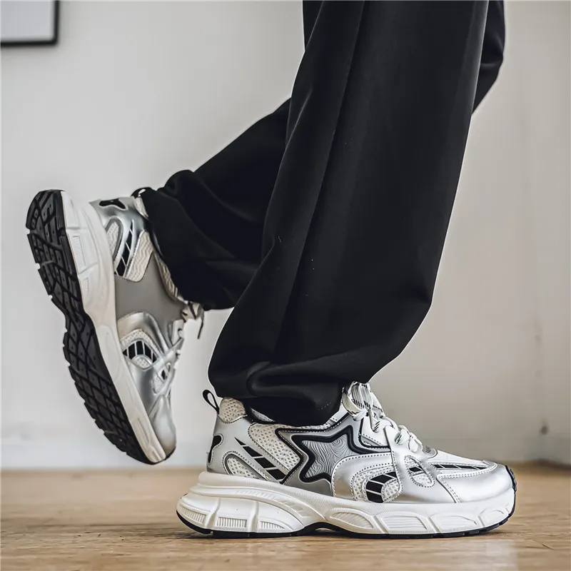 BEN SHERMAN Cushioning Height Increase Low Top Chunky Sneakers Men's-6