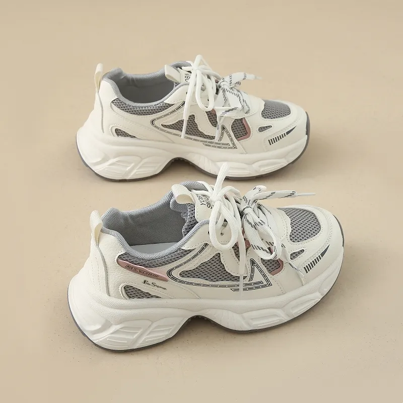 BEN SHERMAN Slip Resistant, Abrasion Resistant, Breathable Low Top Chunky Sneakers Unisex-3
