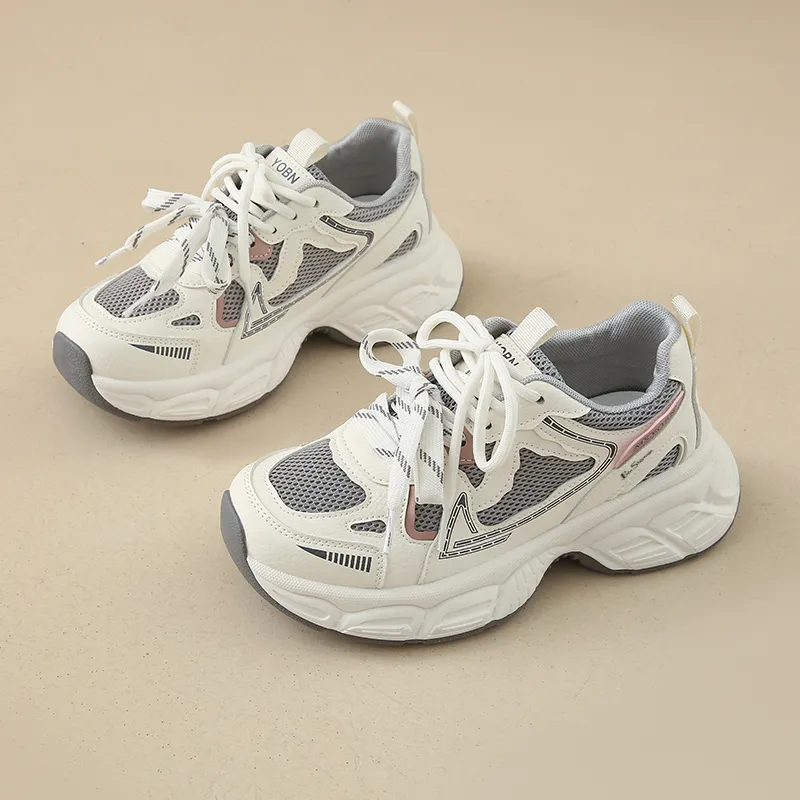 BEN SHERMAN Slip Resistant, Abrasion Resistant, Breathable Low Top Chunky Sneakers Unisex-1