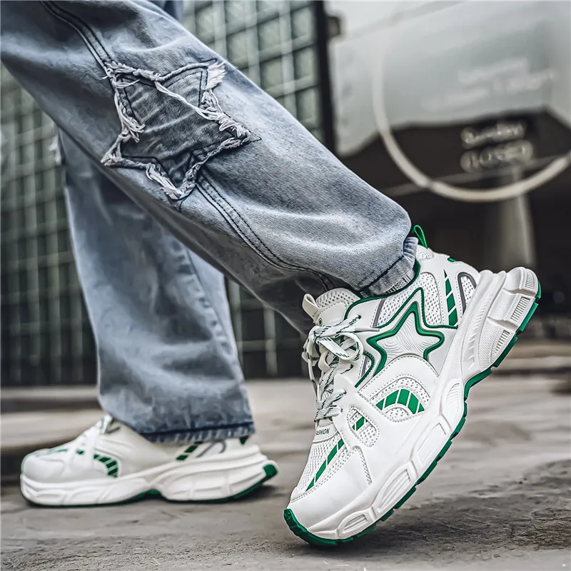 BEN SHERMAN Cushioning Height Increase Low Top Chunky Sneakers Men's-14
