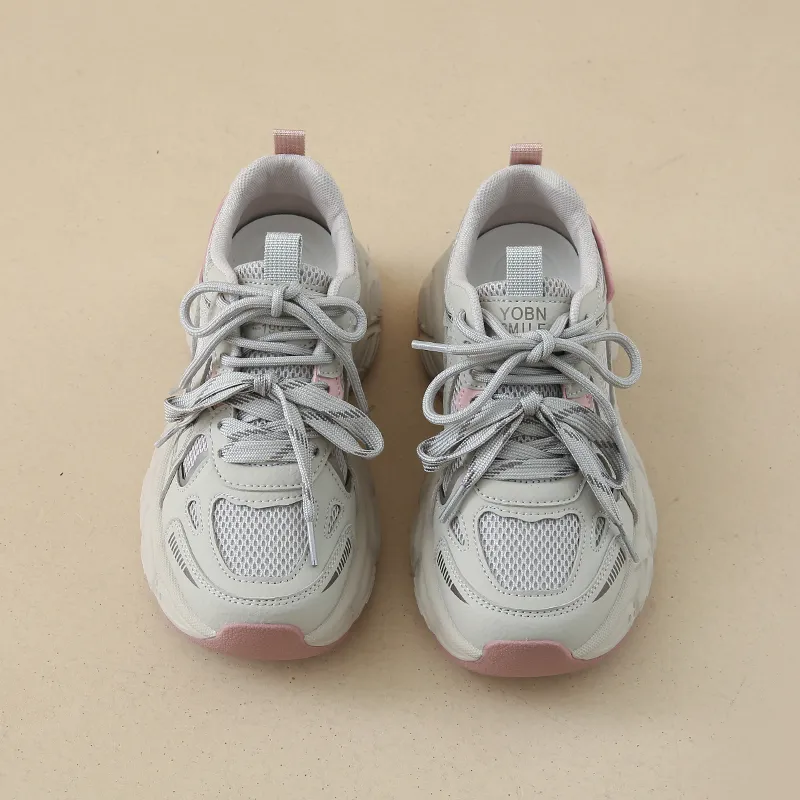BEN SHERMAN Slip Resistant, Abrasion Resistant, Breathable Low Top Chunky Sneakers Unisex-7