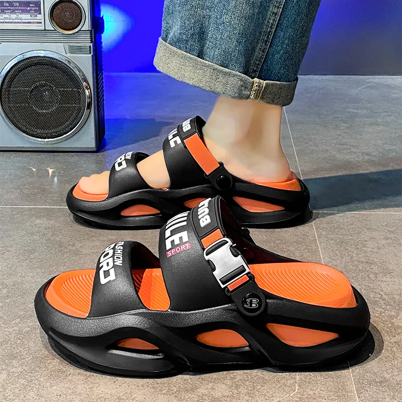 BEN SHERMAN EVA Quiet Slip Resistant Odor Resistant Abrasion Resistant Massage Cushioning Slide Slippers Unisex-38