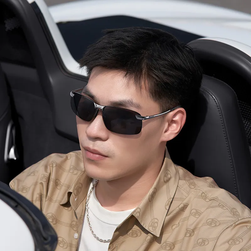 Wood Premium Alloy Square Sunglasses Unisex-1