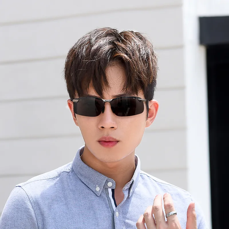 Wood Premium Alloy Square Sunglasses Unisex-3