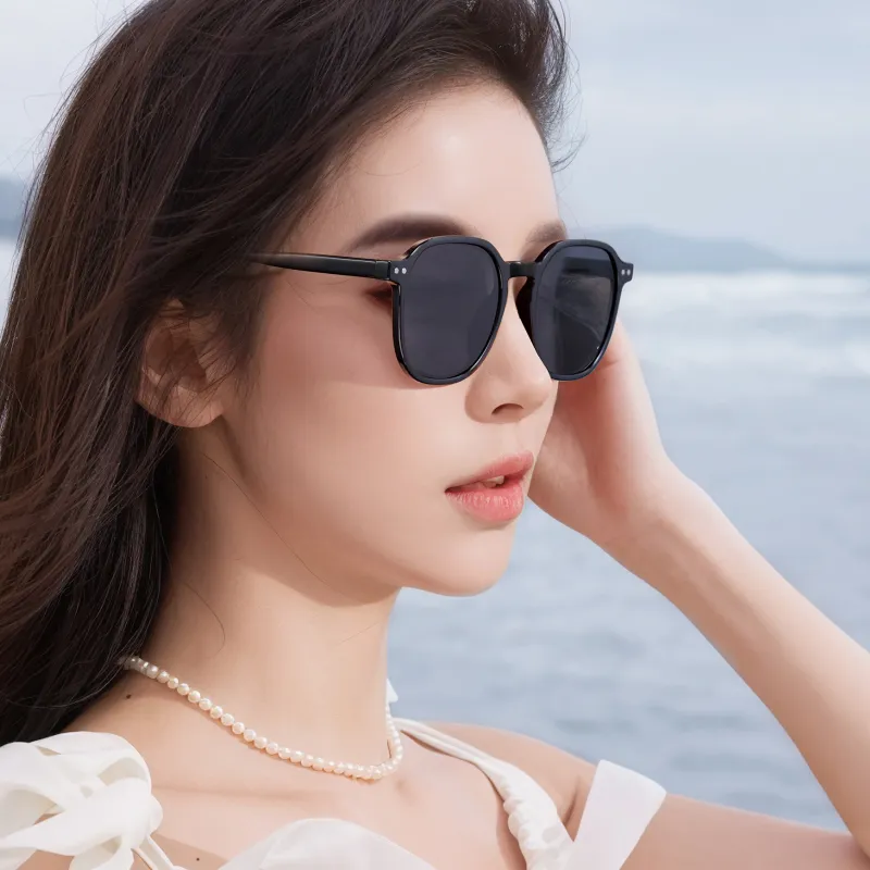 Wood Premium TR/Memory Plastic Round Sunglasses Unisex Multicolor-2