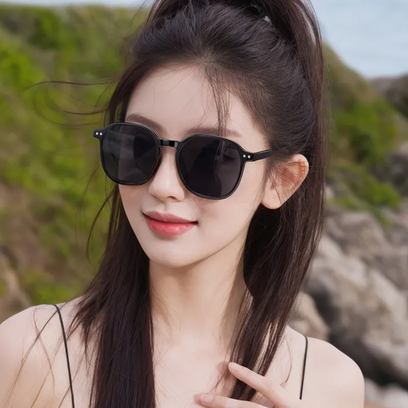 Wood Premium TR/Memory Plastic Round Sunglasses Unisex Multicolor-4