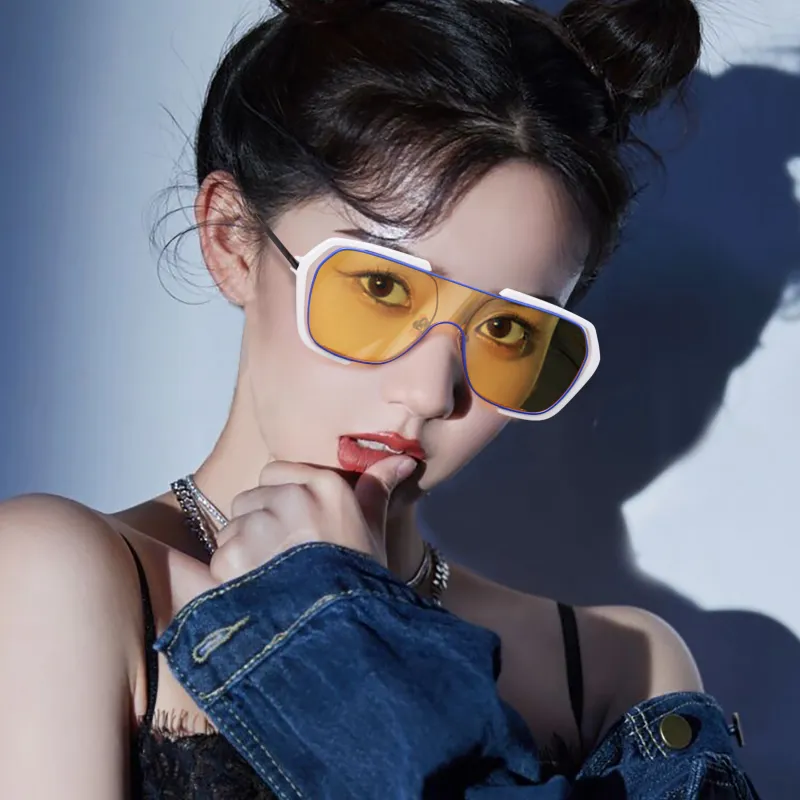 Wood Premium Alloy TR/Memory Plastic Square Sunglasses Women's-8