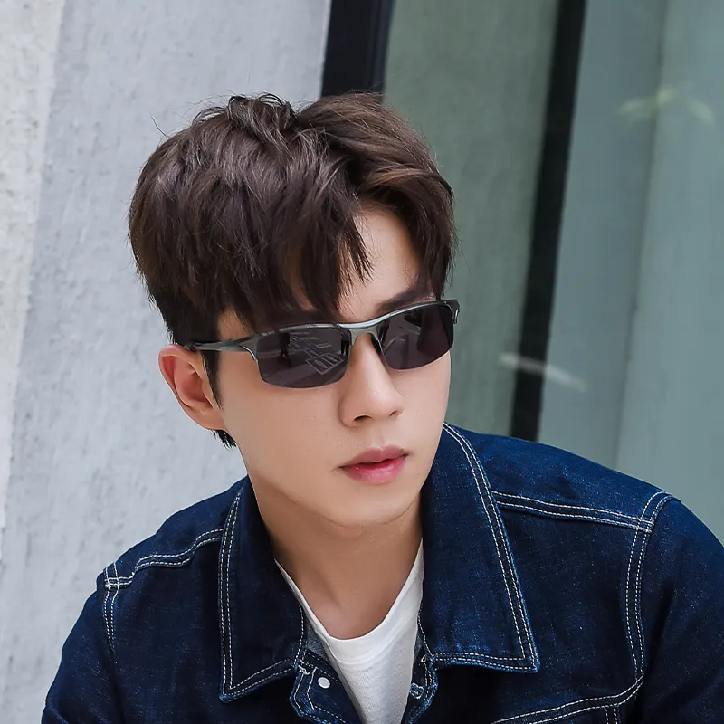 Wood Premium Alloy Square Sunglasses Unisex-4