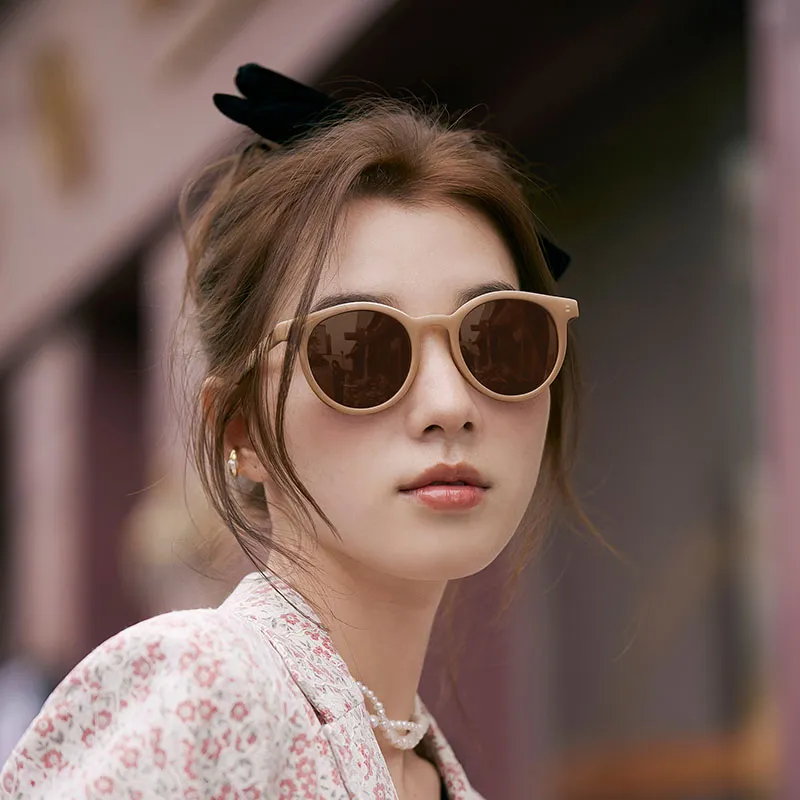 Wood Premium Round Sunglasses Unisex-1